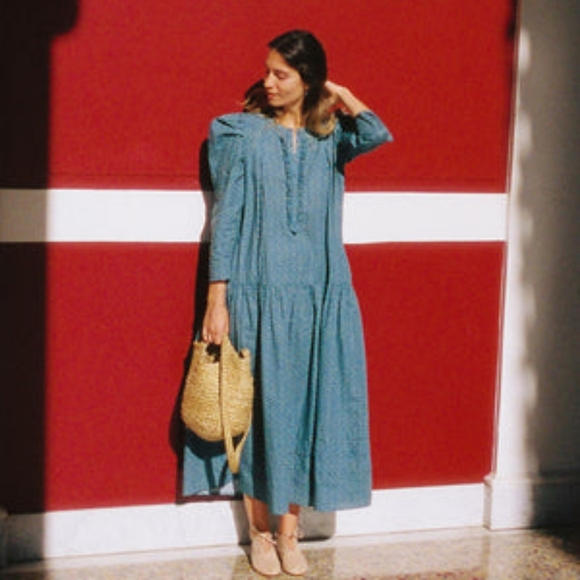 CHRISTY DAWN The Callan Dress in Geo Ditzy Azul - Picture 10 of 11